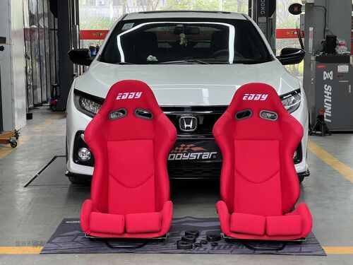 kasus perusahaan terbaru tentang Both Performance and Comfort in One! Honda Civic 1.5T Gets EDDY Racing Seats Upgrade