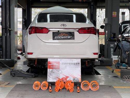 kasus perusahaan terbaru tentang 2017 Toyota Corolla Upgraded with EDDY Adjustable Comfort Shock Absorber Kit