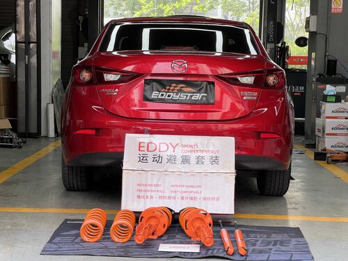 kasus perusahaan terbaru tentang 2019 Mazda Axela 1.5L EDDY Sports Suspension Kit Upgrade Case