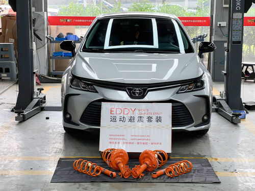 kasus perusahaan terbaru tentang Toyota Corolla | EDDY Sport Shock Absorber Kit Upgrade: Optimization Plan for Stance and High-Speed Stability