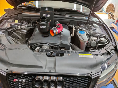 kasus perusahaan terbaru tentang 2011 Audi A5 2.0T Upgrade EDDYSTAR Carbon Fiber Atomic Intake Kit ✨ Power Awakened