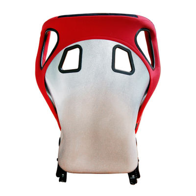 Fiberglass Bucket Racing Seat Safety Restraint Integrasi Kursi Balap Merah Dan Hitam