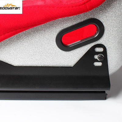 Red Racing Style Car Wide Racing Seats Professional Fiberglass Car Seat