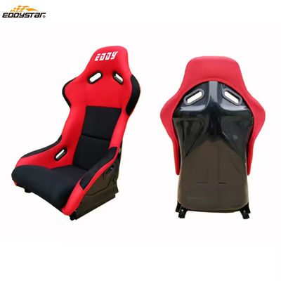 EDDYSTAR Carbon Fiber Bucket Seats Dual Slider Mudah Dipasang Untuk Mobil Balapan