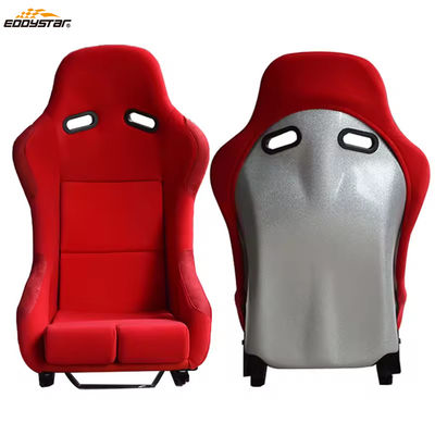 EDDYSTAR Carbon Fiber Bucket Seats Dual Slider Mudah Dipasang Untuk Mobil Balapan