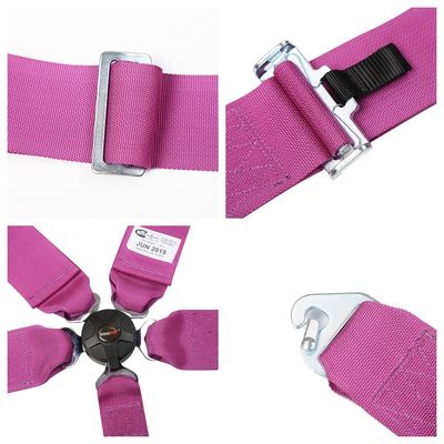 EDDY Purple 5 Point Racing Seat Belt Harness Sertifikat SFI Untuk Mobil Balapan