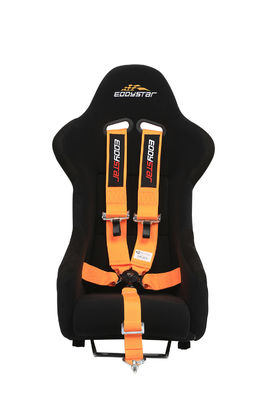 EDDYSTAR Nylon Drift Kereta Balapan Sabuk Keselamatan Oranyeu Warna 5 Titik Sabuk Keselamatan