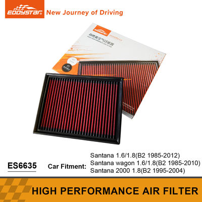 Struktur kompak Filter udara aliran tinggi Meningkatkan efisiensi mesin Untuk 1.8 Santana