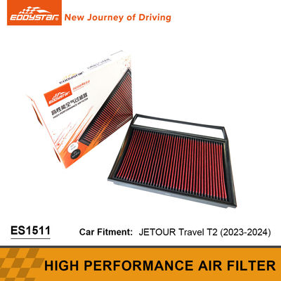 Filter udara panel yang bisa dicuci dengan aliran tinggi dengan kawat baja JETOUR Travel T2
