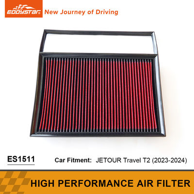 Filter udara panel yang bisa dicuci dengan aliran tinggi dengan kawat baja JETOUR Travel T2