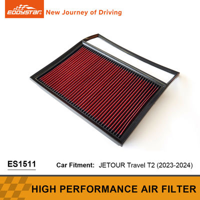 Filter udara panel yang bisa dicuci dengan aliran tinggi dengan kawat baja JETOUR Travel T2