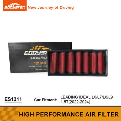 Mudah dibersihkan Filter Udara Aliran Tinggi LEADING IDEAL L6 Filter Panel Mobil
