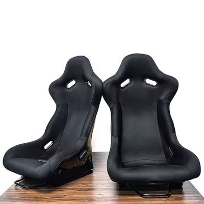 Ukuran Besar Bucket Racing Seat Cushion Logo yang dapat disesuaikan Kursi Balap Hitam