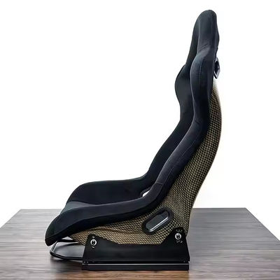 Ukuran Besar Bucket Racing Seat Cushion Logo yang dapat disesuaikan Kursi Balap Hitam