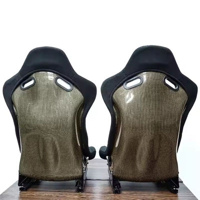 Ukuran Besar Bucket Racing Seat Cushion Logo yang dapat disesuaikan Kursi Balap Hitam