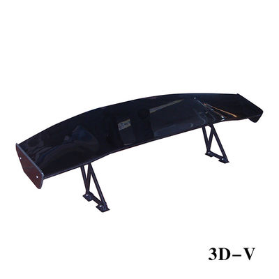 3D-V Disesuaikan Serat Karbon Bagian Belakang Spoiler High Tail Fin Matt Fiber Hitam