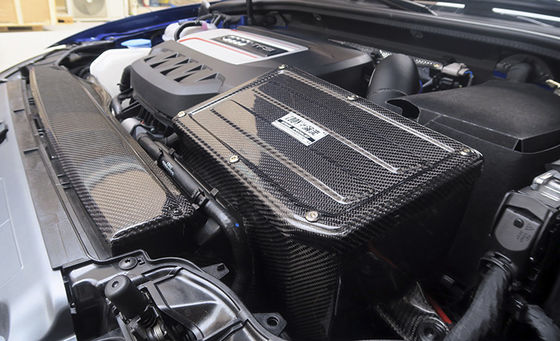 Audi S3 2.0 Serat Karbon Asupan Udara Meningkatkan Aliran Udara Bagian Mesin Otomotif