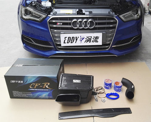 Audi S3 2.0 Serat Karbon Asupan Udara Meningkatkan Aliran Udara Bagian Mesin Otomotif