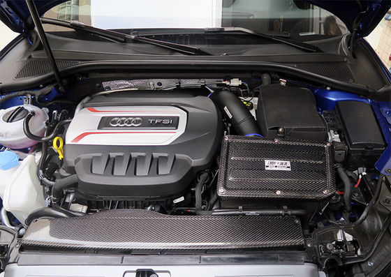 Audi S3 2.0 Serat Karbon Asupan Udara Meningkatkan Aliran Udara Bagian Mesin Otomotif