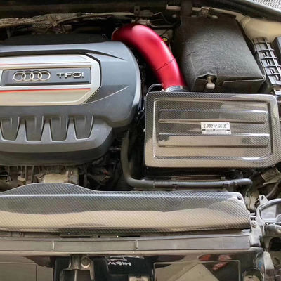 Kit Asupan Udara Serat Karbon EDDYSTAR yang menghasilkan pusaran dengan Filter Aliran Tinggi 76mm untuk 15-16 Audi A3 1.8T/2.0T - Pemasangan Bolt-On