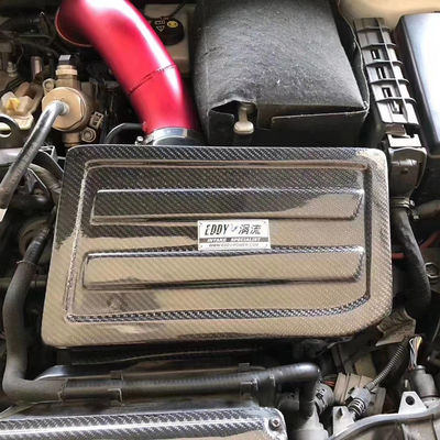 Kit Asupan Udara Serat Karbon EDDYSTAR yang menghasilkan pusaran dengan Filter Aliran Tinggi 76mm untuk 15-16 Audi A3 1.8T/2.0T - Pemasangan Bolt-On