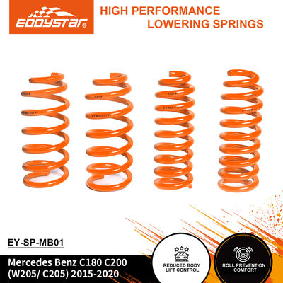 EDDYSTAR Precision-Engineered Lowering Spring Kit Set dari 4 dengan 15% lebih kaku di bagian belakang dan 20% lebih kaku di bagian depan untuk Mercedes Benz C180/C200 2015-2020