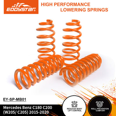 EDDYSTAR Precision-Engineered Lowering Spring Kit Set dari 4 dengan 15% lebih kaku di bagian belakang dan 20% lebih kaku di bagian depan untuk Mercedes Benz C180/C200 2015-2020