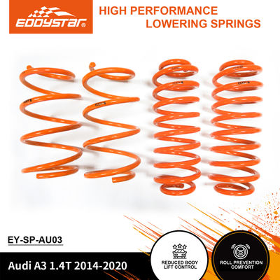 EDDYSTAR High-Stiffness Sport Lowering Springs with Progressive Spring Rate and Precision Fitment for Audi A3 A4